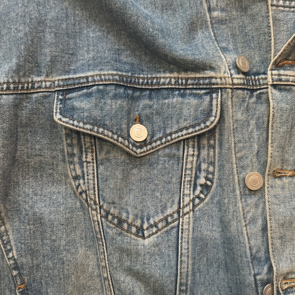 ASOS Oversize 90s Blue Demin Jean Jacket Women’s Medium - Picture 7 of 10